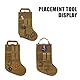 Taktischer Weihnachtsstrumpf, Strumpf-Form Molle Militärische Gürteltasche mit Griff Süßigkeiten Weihnachtssocken Aufhängen Dekoration für Outdoor und Weihnachtsdekorationen