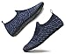 SLEVEL Lightweight Non Slip Travel Indoor Grip House Slipper Socks Unisex Adult Around The House Floor Home Shoes for Women Men (SL20005DarkBlue41)
