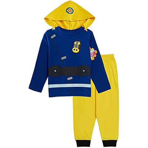 Fireman Sam Boys Novelty Dress Up Pyjamas 2-3 Years Blue Cover