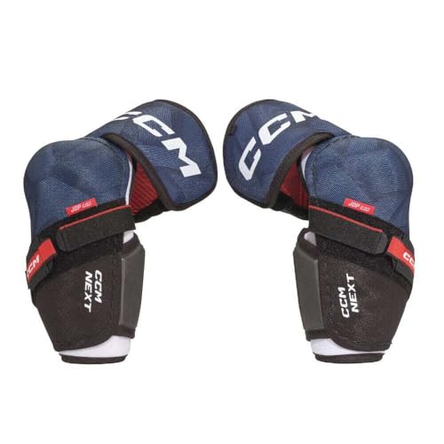 image for Youth Next Elbow Guards by CCM Hockey, black, Sz:S