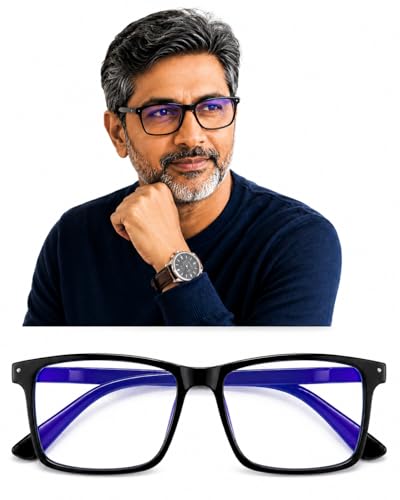 Image of myreen Blue Cut Reading Glasses for men and women +1 +1.25 +1.5 +1.75 +2 +2.25 +2.5 +2.75 +3 Full-Rim TR90 Frame With Clear CR39 Power Lens
