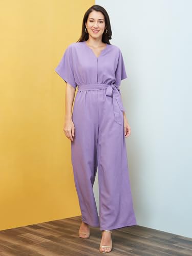 Image of Globus Women Navy Solid Boiler Jumpsuit-3638099005