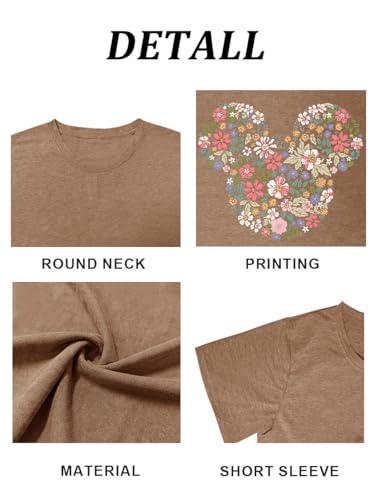 Image of Magic Kingdom Castle Shirt Holiday Short Sleeve Boho Clothes for Women