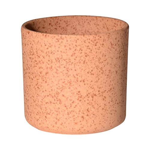 INNA-Glas Maceta de cerámica Araya, Moteado, marrón, 10cm, Ø10cm - Jardinera de cerámica