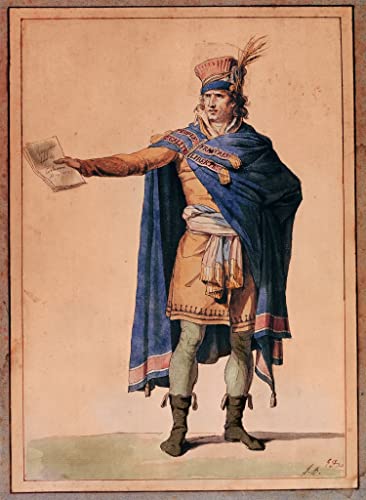 Affiche le représentant du peuple Jacques Louis David impression sur toile 60x90cm pour salon