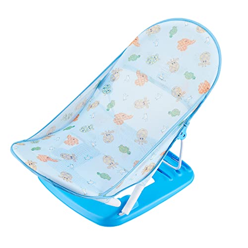 Image of Foldable Baby Bather - Baby Bath Support with 3 Adjustable Positions for Newborns 0-12 Months (Light Blue-01)