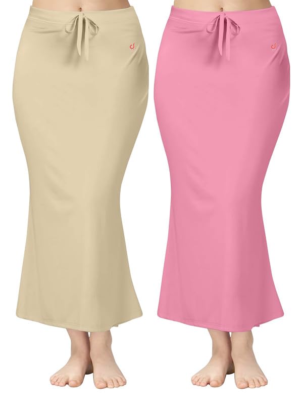 Image of TRENDMALLS Women Saree Shapewear Petticoat for Women, Cotton Blended,Petticoat,Skirts for Women,Shape Wear Dress for Saree Shaper(Combo-Pack)