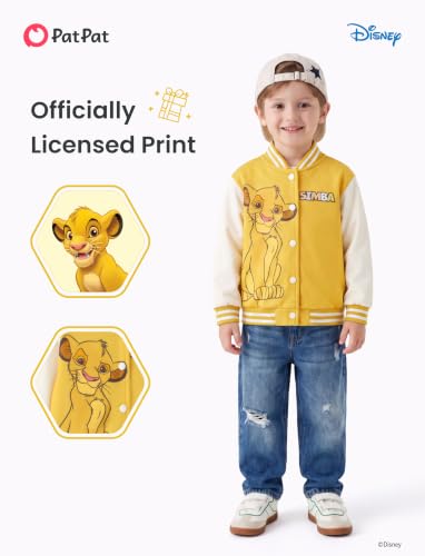 Image of Disney Marvel Bomber Jacket Spider Man Toy Story Cars Varsity Cardigan2-13Y | Officially Licensed Snap Button Coat,Fall Star Wars Graphic Cloth Top,Hulk Venom Stitch Mickey Lightning Mcqueen Kids Apparel