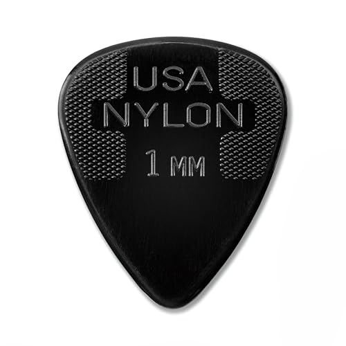 JIM DUNLOP Nylon Standard 1 mm negro, paquete de 24 mediadores (44F100)