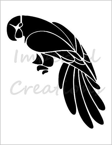 PARROT Macaw Tropical Bird Animal 8.5" x 11" Stencil 20 Mil Plastic Sheet NEW S248
