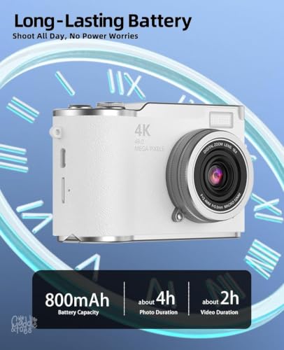 CADDLE & TOES Store CADDLE & TOES 48MP 4K Digital Camera for Kids & - Image 7