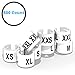 Discount Sizing- White Hanger 800 Size Clips XXS-XXXL | White Size Clips, Garment Markers for Retail Closet Organization