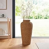 FRANK FLECHTWAREN Deko-Bodenvase Seegras, Nicht zum Befüllen mit Wasser geeignet Maße: Ø 35 x 70 cm