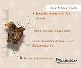 Warnicks Tierfutter - 1 KG Rinderdörrfleisch Abschnitte - Schlundfleisch - Dörrfleisch - 1 x 1000g - Rinderschlund für Erwachsene Hunde - Medium - 1000 Gramm