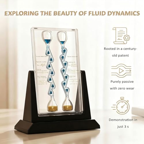 Démonstrateur d'écoulement de fluide avec billes et structure en angle doré