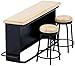 QIANG Dollhouse Comptoir de Bar avec 2 tabourets 01h12 Meubles Miniatures Décor, Maison de poupée Mini Comptoir de Bar Set Dollhouse Accessoires Guidons Miniatures Compteur 3pcs / Set Apprendre