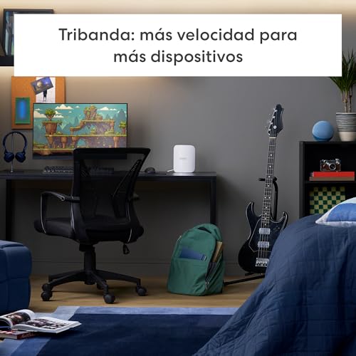 Miniatura 6 de Router wifi de malla eero Pro 7 de Amazon (último modelo): tribanda con Wi-Fi 7, compatible con velocidades de red de hasta 5 Gb/s y cobertura de hasta 190 m² (1 unidad)