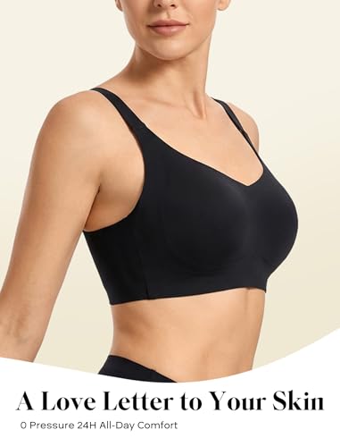 Image of COMFELIE Smooth Seamless Minimizer Bras Non Padded Comfy Everyday Bra No Underwire Supportive Bralette
