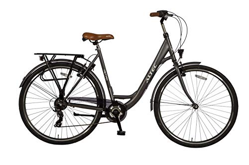 28" 28 Zoll Damen Mädchen City Trekking Fahrrad Rad Bike Damenrad Cityfahrrad Citybike Damenfahrrad Cityrad 7 Shimano Gang Beleuchtung ALTEC Metro 55