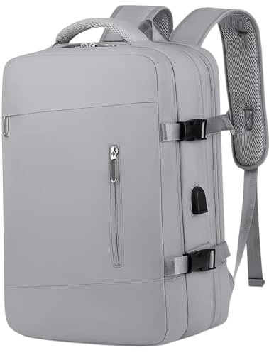 Mochila, Feminina, Masculina, Viagem, Expansível, Notebook, Mala Mão, Impermeável, Academia, Grande, Preta, Cinza, Rosa, Compacta, Academia, Executiva, Compacta (Cinza)