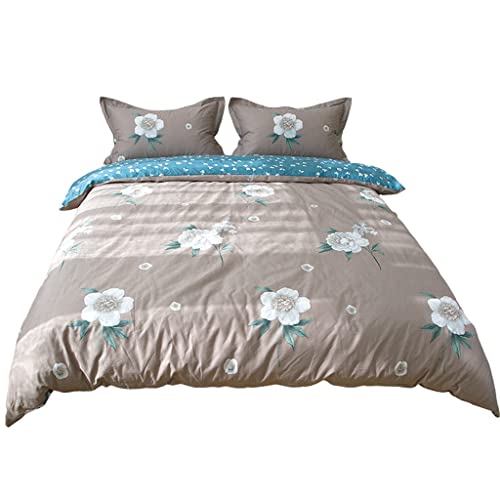 Parure de lit 4 pièces en coton de style nordique et européen pour chambre à coucher