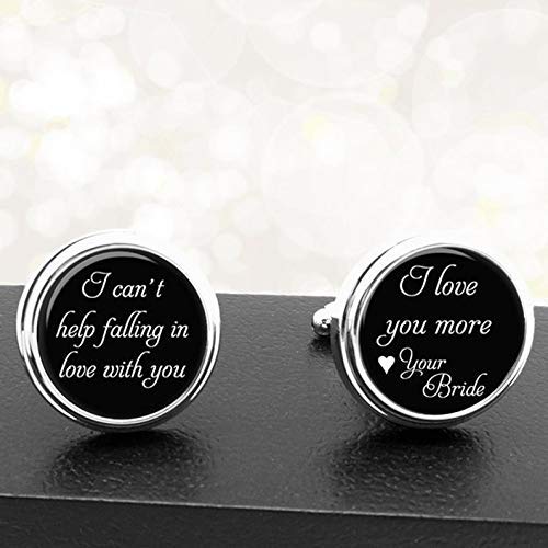 Mancuernillas hechas a mano Death Devil I Love You More miniatura 4