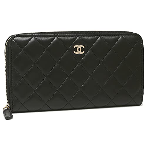 [CHANEL] [シャネル] 長財布 クラシックロングジップウォレット マトラッセ ミニ財布 ブラック レディース AP0242 Y01295 C3906 [並行輸入品]