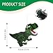ORIESSE Dinosaur Car Air Freshener Vent Clip,Refillable Aroma Diffuser with T-Rex Design,Customizable Scents and Interchangeable Decor for Women,Teens,New Drivers (Green)