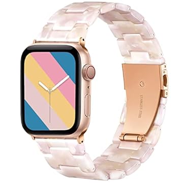 GEAK Pulseira de substituição para Apple Watch séries 7/6/5/4/3/2/1/SE de 40 mm, 41 mm e 38 mm, impermeável, com fivela de aço inoxidável