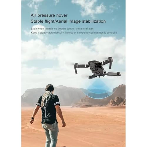 Image of Drone with 4k Camera Foldable 1080P HD Drone with FPV Live Video, Smart Gestures Selfie, Altitude Hold, One Key Take Off /Landing, 3D Flips for Kids and Adults.W4