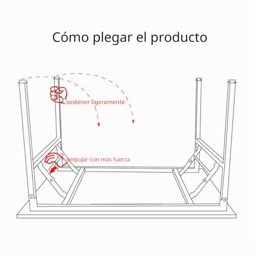 Mesa de estudio plegable 100x60 blanca para oficina en casa y mesa de comedor auxiliar 6