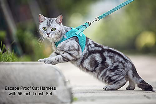 Balaynor Cat Harness And Leash For Walking Escape Proof, Adjustable Soft Xxs Chest: 9 - 11Inch #TOP5
