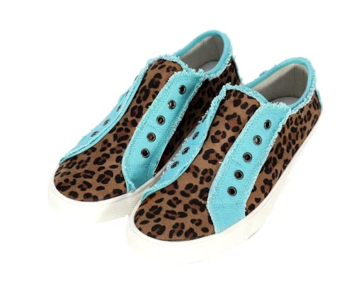 Montana West Leopard Print Shoes Women Brown Slip On Shoes Casual Tennis Womens Fashion Sneakers Walking Shoes 900-S002Lptq-7 #TOP30
