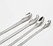 Stainless Steel Micro Scoop Reagent Lab Sampling Spoon Lab Spatulas Scoop Bar Spoon Medical Pharmacy Mini Micro Spoon Scoop 2Pcs for 22cm 2 Pcs for 16cm