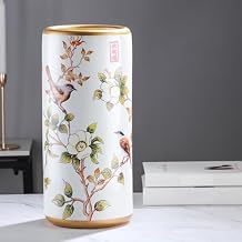 Commercial Ceramic Vintage Umbrella Stand Hand-applique Chinese Large capacity Umbrella Holder Organizer Umbrellas Storage Bucket for EntrywayA