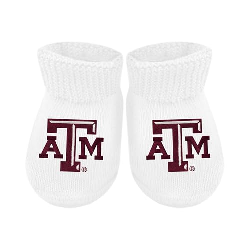 Image of Creative Knitwear College Baby Bootie Sock - Team Logo, Multiple Colors, for Boys & Girls (Newborn - 6 Months)