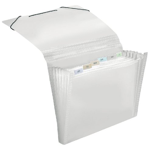 Preisvergleich Produktbild Veloflex 4445290 - Fächermappe A4, 12-teilig, crystal