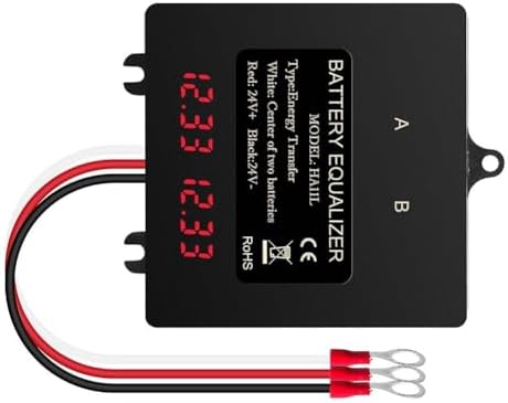 Intelligent 24V Battery Balancer With Digital Display For 2X12V L...