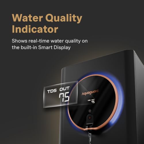 Image of Aquaguard Aspire Glow RO+UV+Copper+Alkaline Water Purifier | 2-Year Unconditional Warranty | Intelligent Halo Lights & TDS Display | No AMC Required | Zero Hidden Costs | 5th Gen UV LED | 12-Stage