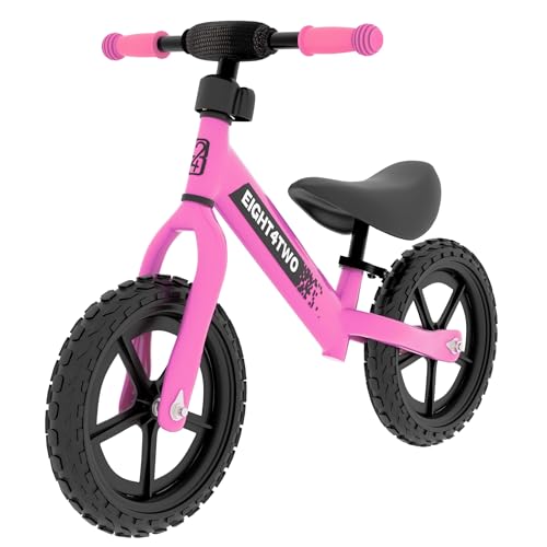 EIGHT4TWO Bicicleta sin Pedales para niño 2, 3, 4 y 5 años - Bici sin Pedales Ideal para Equilibrio - Juguetes para niños de 2, 3, 4 y 5 años (Rosa)