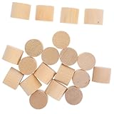 MAGICLULU 20個 桦木製未完成柱木材 クラフト用木製柱ブロック 手作り装飾 多用途クラフト素材