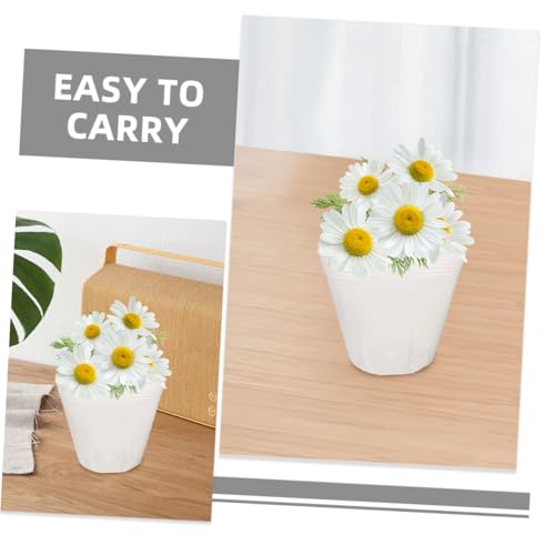 OFFSCH 10pcs Plastic Plant Pot Liners for Flower Pots 4-Inch Starter Planters for Lotus Orchid Cactus and Succulents
