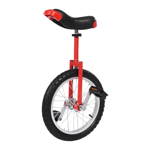 Image of DYNAMI Unicycle with Excellent Steel Frame,Leakproof Tire,Adjustable Height,Curved PU Seat,Mute Bearing,Anti-Slip Designs,for Outdoor Sports Fitness Exercise