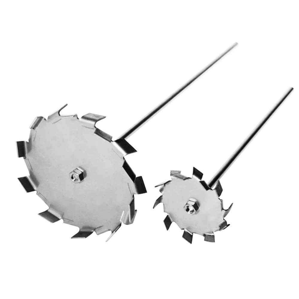 Disco de dispersión de acero inoxidable 304 con varilla agitadora para máquina de dispersión (5 CM/1,96")
