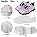 HERCHA Purple Black Lightweight Girls Running Shoes with Hook and Loops Breathable Safe Walking Bowling Shoes Lace Up Soft Materials Sneakers for Kids Indoor Daily Casual Stitch Sneakers for Girls
