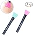 Silicone Face Mask Brush, Facial Mask Applicator Brush Hairless, Mask Mud Brush Tools Professional (2 pcs)