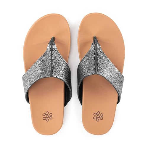 Image of The Sak Everly Slide Sandal - Women's Flat Fashion Slides with Soft Cushion Sole - Beach Slip On Sandals For Everyday