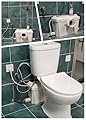 Upflush Macerating Toilet 800 Watt - Upflush Toilet for Basement Toilet System, Macerator Pump with 4 Water Inltes for Kitchen Sink, Bathroom, Laundry?Macerator Toilet Pump System - Easy Installation