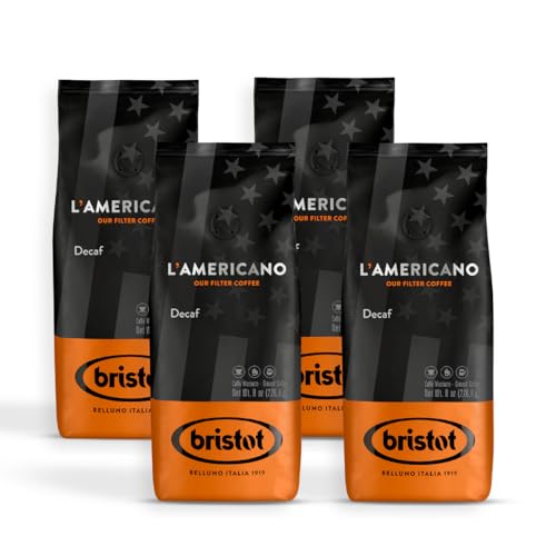 Bristot, Caffè Macinato L’Americano Decaf - Miscela per Caffè Decaffeinato