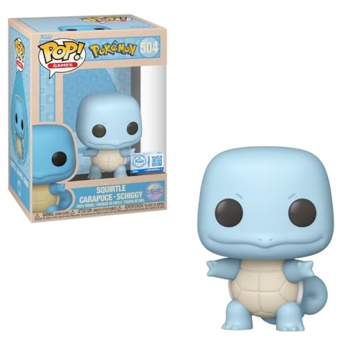 Funko Pop! Pokémon Nº504 - Squirtle/Carapuce/Schiggy | Statuina In Vinile Da Collezione | Edizione Ufficiale